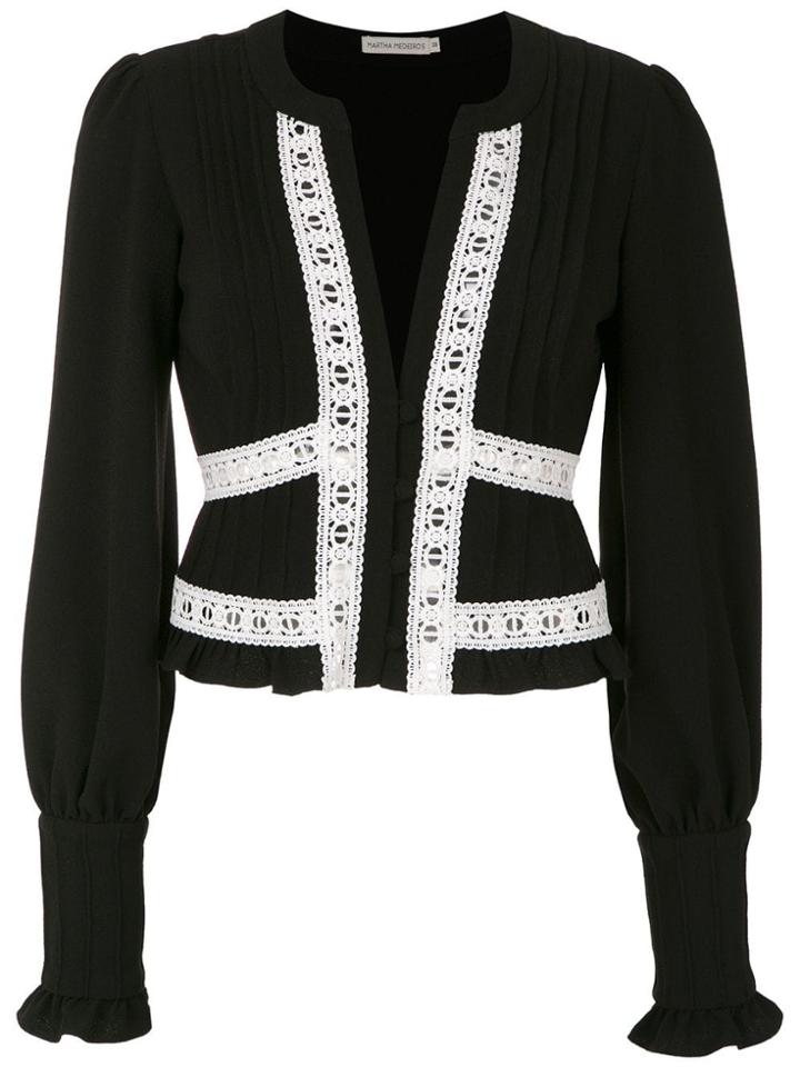 Martha Medeiros Nervura Long Sleeved Blouse - Black