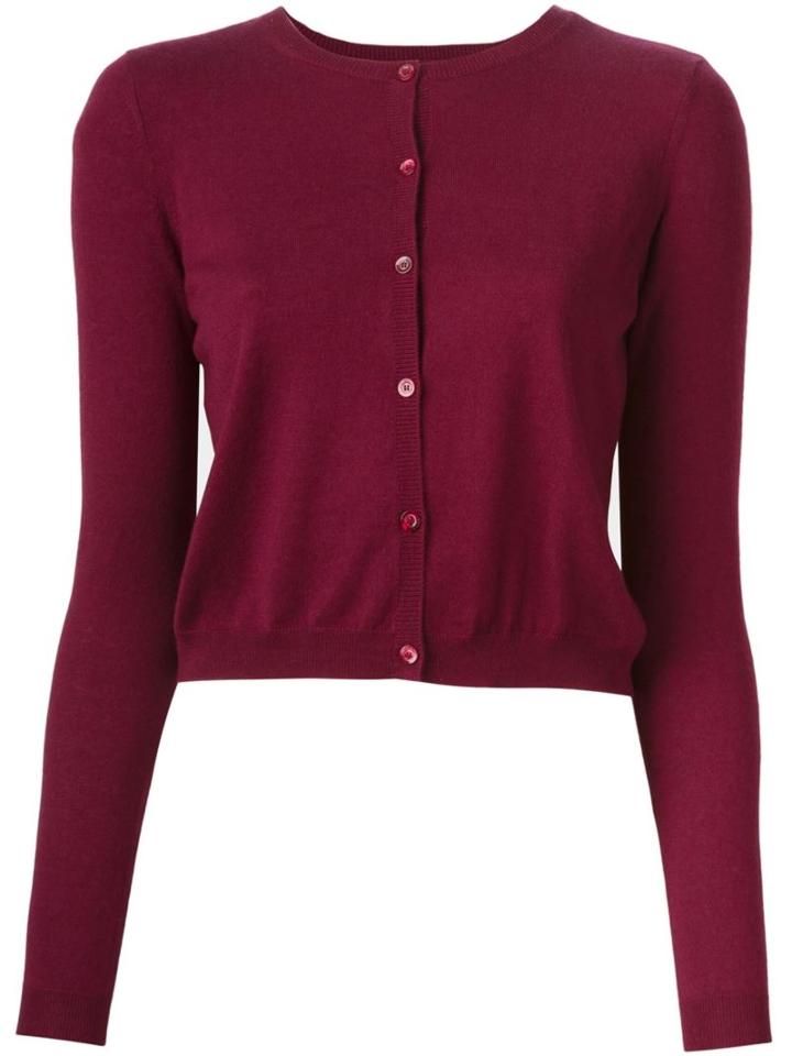 Red Valentino Cropped Cardigan, Women's, Size: Small, Silk/cashmere