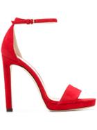 Jimmy Choo Misty 120 Sandals - Red