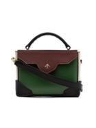 Manu Atelier Green Micro Leather Satchel Bag