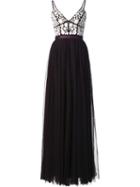 Needle & Thread Floral Embroidery Flared Dress