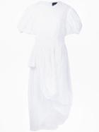 Simone Rocha - Double Sleeve Dress - Women - Cotton - 14, White, Cotton