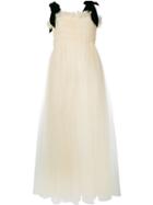 Molly Goddard Velvet Strap Tulle Dress