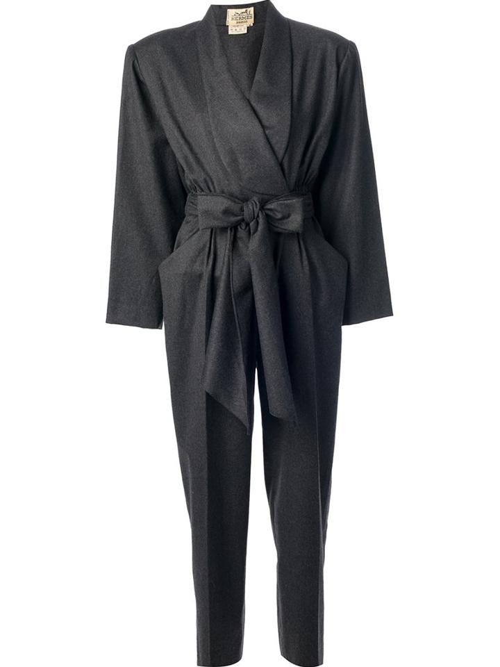 Hermès Vintage Belted Jumpsuit