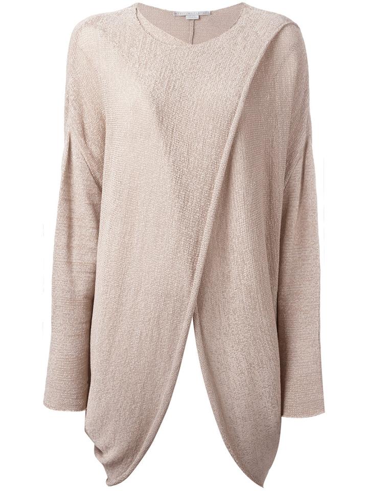 Stella Mccartney Wrap Front Top, Women's, Size: 40, Nude/neutrals, Polyamide/viscose