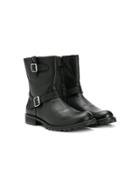 Gallucci Kids Buckled Ankle Boots - Black