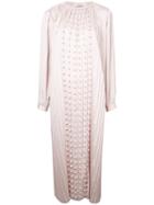 Donnah Mabel Pleated Detail Dress, Women's, Size: 0, Pink/purple, Polyester