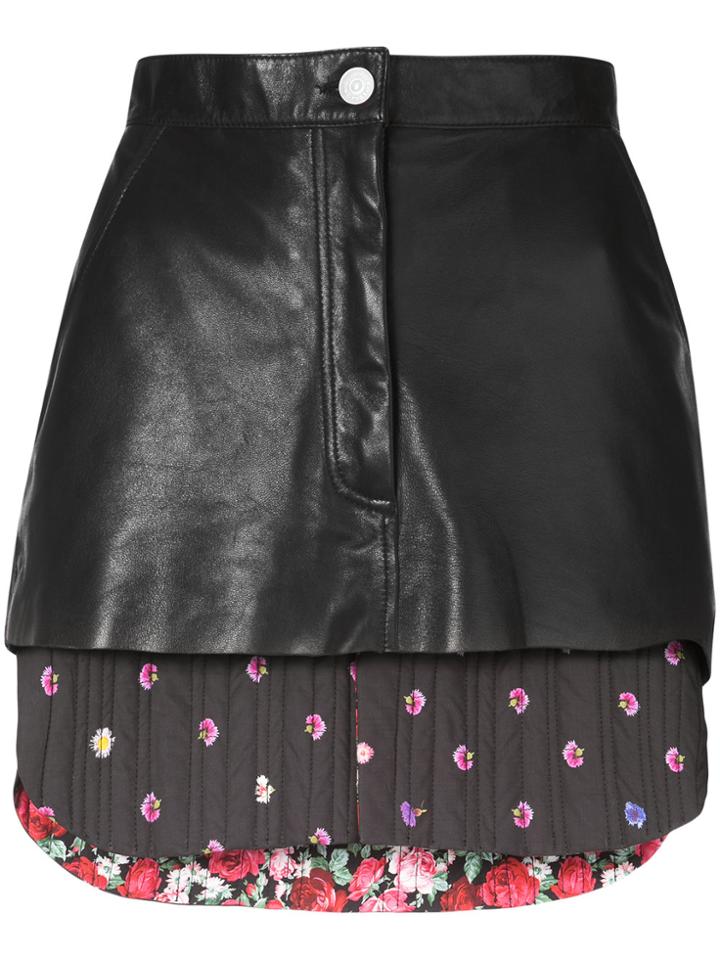 Natasha Zinko Quilted Mini Skirt - Black