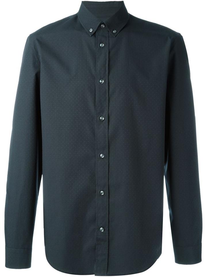 Maison Margiela Classic Button Down Shirt, Men's, Size: 38, Grey, Cotton