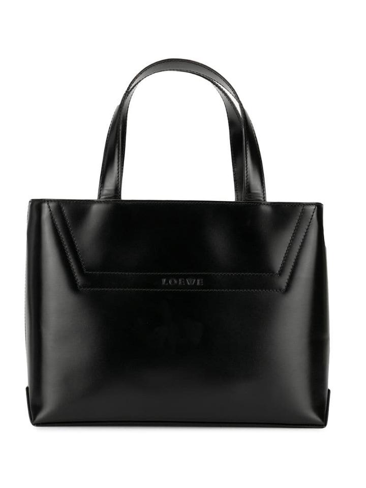 Loewe Pre-owned Logo Hand Bag - Black