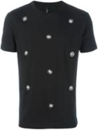Versus Lion Appliqué Detail T-shirt, Men's, Size: Xl, Black, Cotton