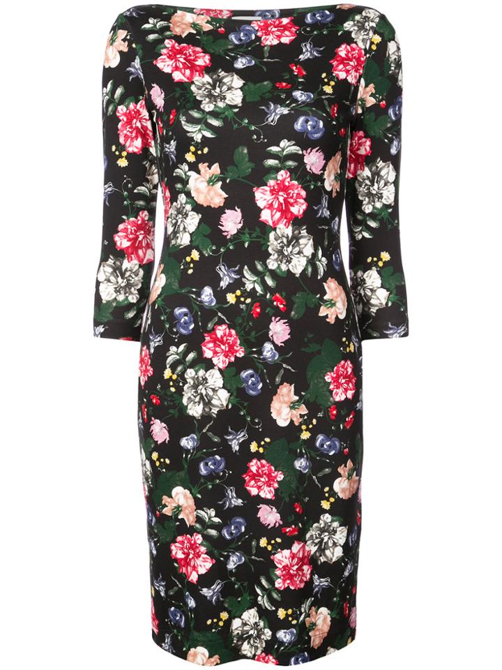 Erdem Reese Floral Dress - Black