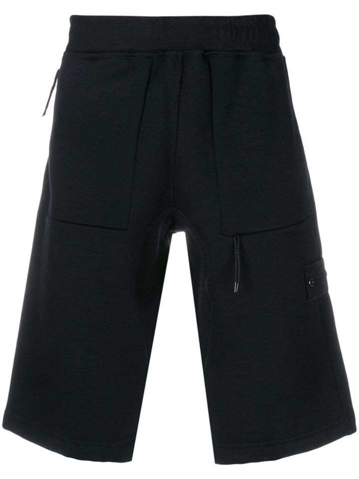 Stone Island Knee-length Track Shorts - Black