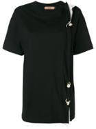 Coliac Gold Hardware Detail T-shirt - Black