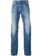Diesel Worn Effect Jeans, Men's, Size: 36/34, Blue, Cotton