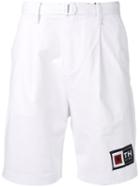 Tommy Hilfiger Pleated Twill Shorts - White