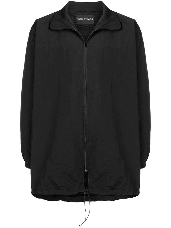 Yuiki Shimoji Cat Motif Windbreaker - Black