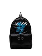 Off-white Black And Blue Skulls Print Backpack