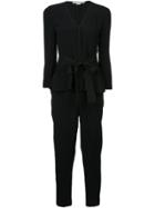 Stella Mccartney Peplum V-neck Jumpsuit - Black