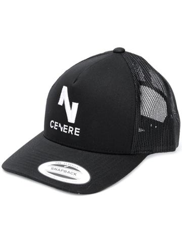 Cenere Gb Logo Embroidered Cap - Black