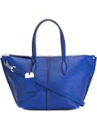 Tod S Small Joy Tote, Women's, Blue, Leather