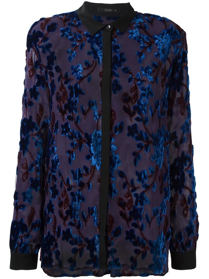Etro Devoré Blouse