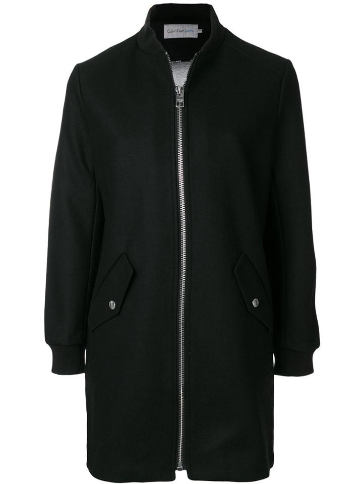 Ck Jeans Zipped Coat - Black