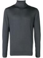 Altea Fine Knit Turtleneck Sweater - Grey