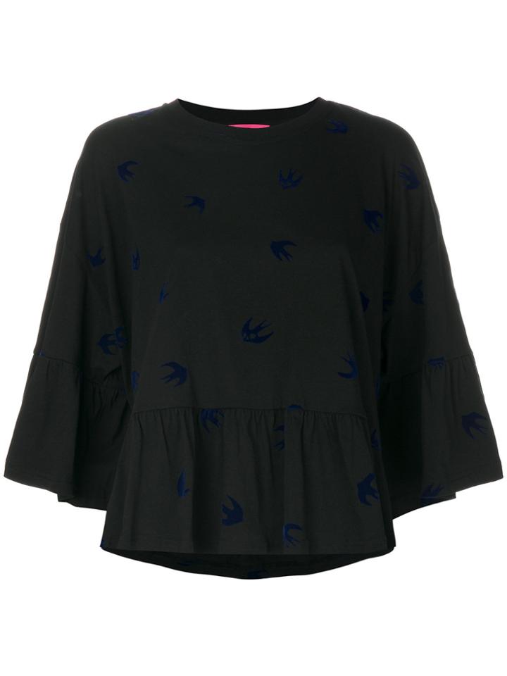 Mcq Alexander Mcqueen Swallow Blouse - Black