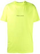 F.a.m.t. 'make Sense' T-shirt - Yellow