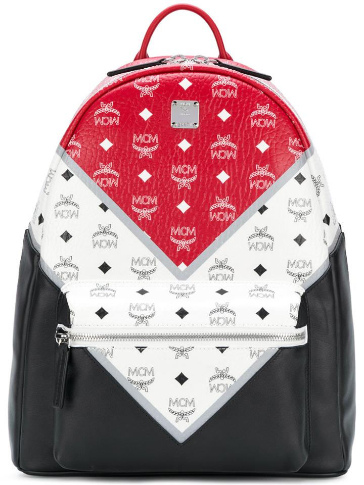 Mcm Colour Block Backpack - Multicolour