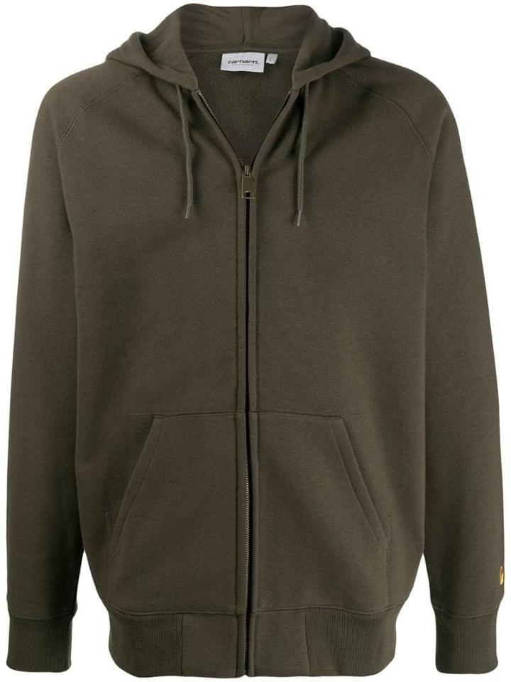 Carhartt Wip Zipped Drawstring Hoodie - Green