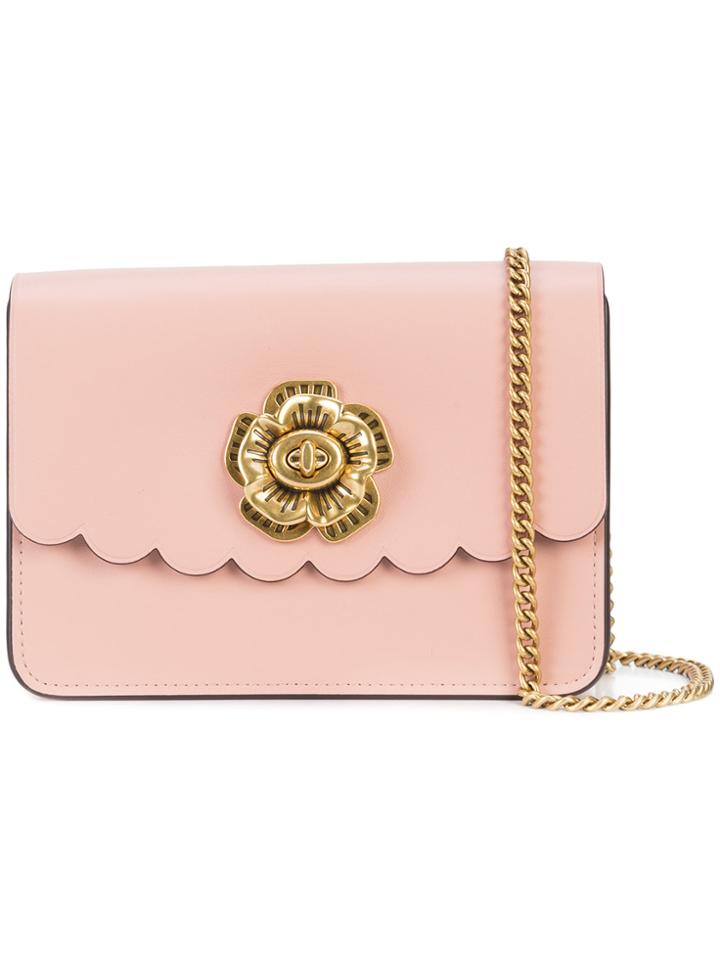 Coach Tea Rose Bowery Crossbody - Pink & Purple