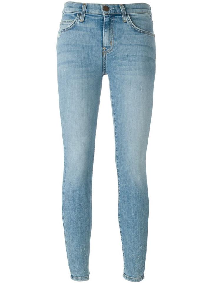 Current/elliott The Highwaist Stiletto Jeans, Women's, Size: 28, Blue, Cotton/polyester/spandex/elastane