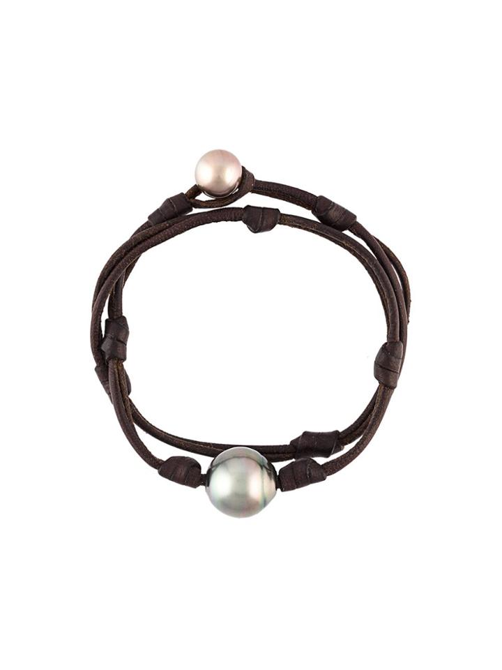 Mignot St Barth 'st Barth' Wrap Bracelet - Brown