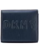Dkny Embossed Logo Wallet - Blue
