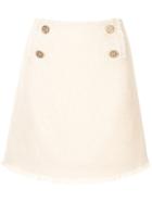 Edward Achour Paris Tweed Mini Skirt - Do Not Use - Beige