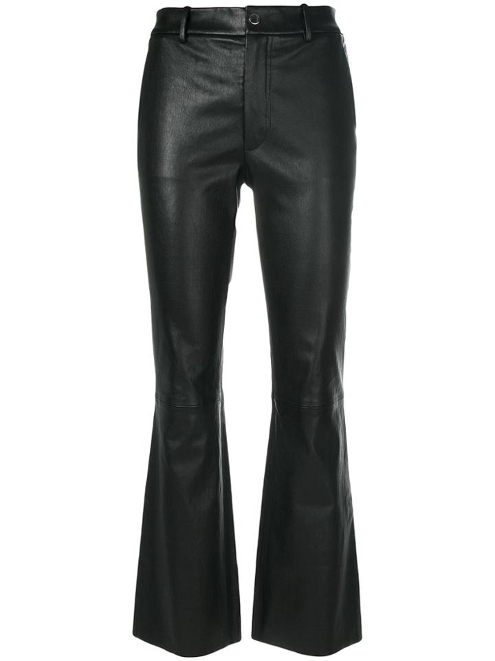 Helmut Lang Slim Cropped Trousers - Black