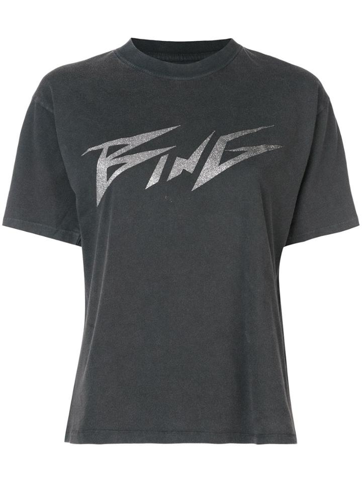 Anine Bing Logo Patch T-shirt - Black