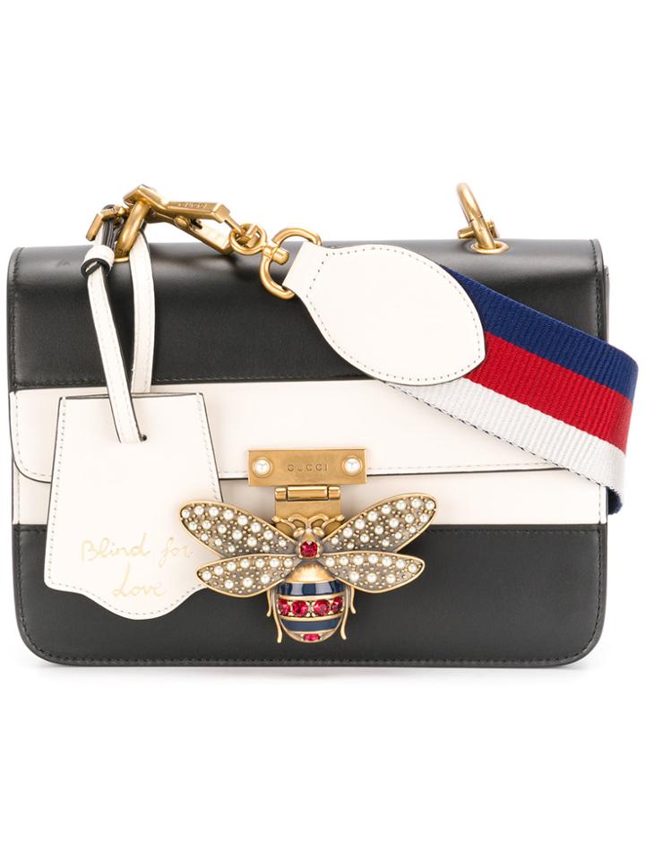 Gucci Bug Closure Shoulder Bag - Black