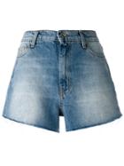 Iro - Zoeh Shorts - Women - Cotton - 27, Blue, Cotton