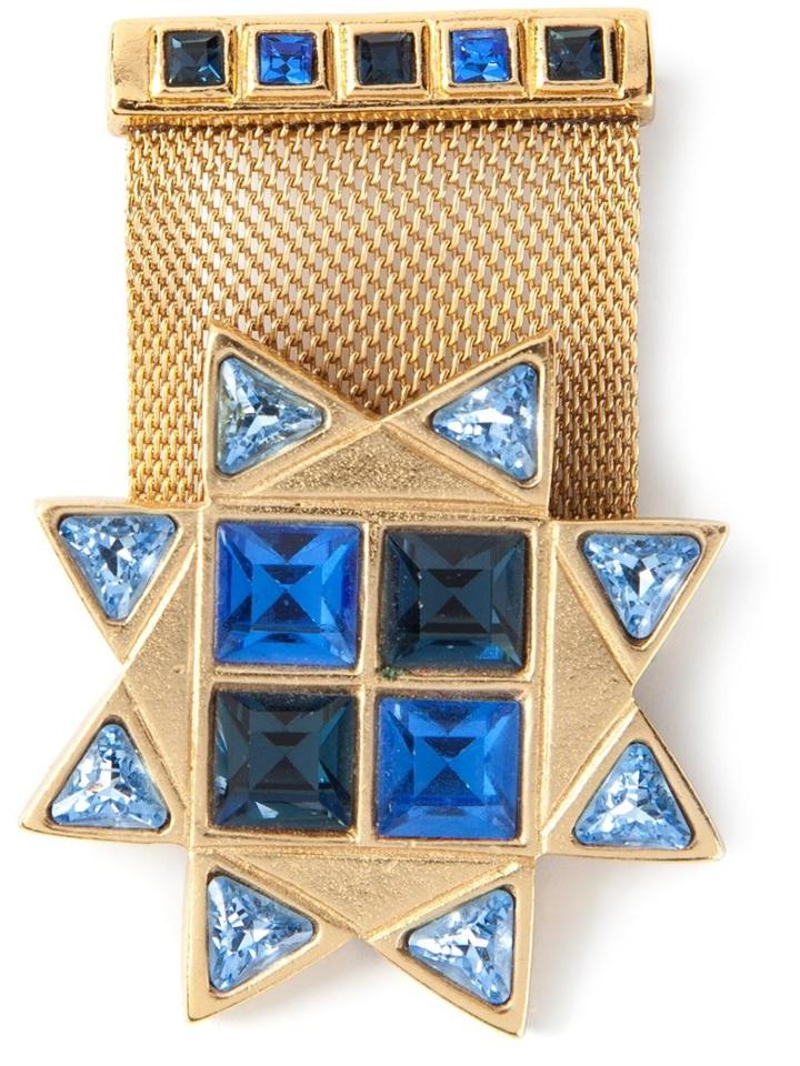 Yves Saint Laurent Vintage Military Star Brooch