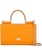 Dolce & Gabbana Mini 'von' Wallet Crossbody Bag, Women's, Yellow/orange