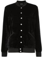 Olympiah - Velvet Bomber Jacket - Women - Polyester/spandex/elastane - 40, Black, Polyester/spandex/elastane