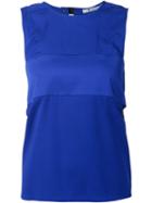 T By Alexander Wang Bandeau Bra Insert Top, Women's, Size: 0, Blue, Silk/spandex/elastane