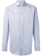 Canali Dot Pattern Shirt, Men's, Size: 44, Blue, Cotton