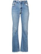 Re/done High-rise Bootcut Jeans - Blue