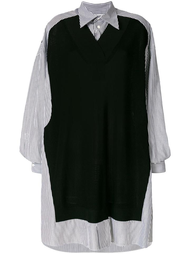 Maison Margiela Contrast Over-sized Shirt - Black