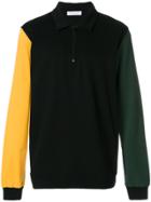 Futur Colour Block Polo Sweatshirt - Black