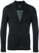 Tonello Two-button Blazer, Men's, Size: Large, Black, Cotton/acrylic/polyamide/wool